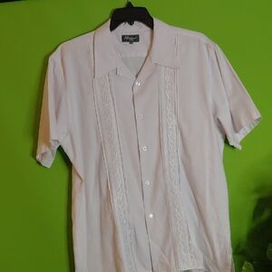 Luccessol  White Men's Short Sleeve Shirt, Sz.XXL